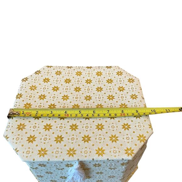 Christmas Gift Boxes w/ Lids Ribbon 4pc Premium Holiday Gift Wrap Green Gold NEW - Picture 7 of 16